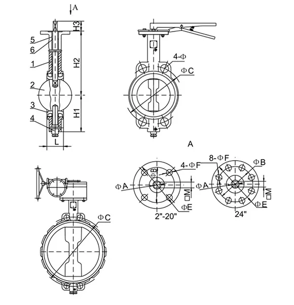 flange type silent check valve