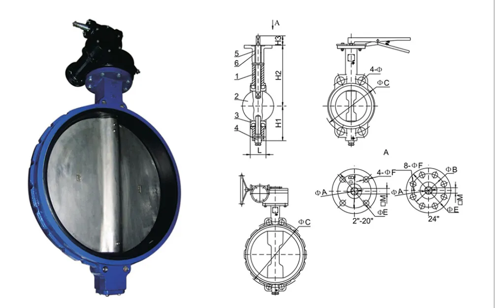 lug type butterfly valve